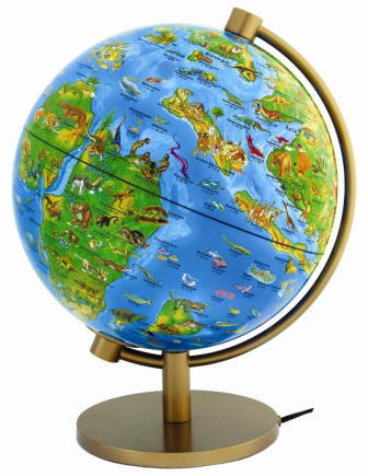 DinoZ Prehistoric World Desktop Illuminated Globe